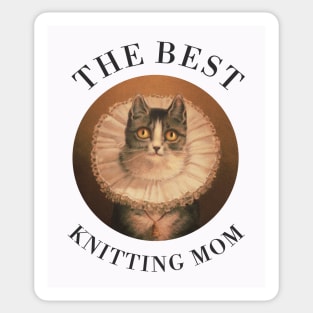 THE BEST MOM IN THE WORLD, CAT. THE BEST MOM EVER FINE ART VINTAGE STYLE OLD TIMES. Sticker